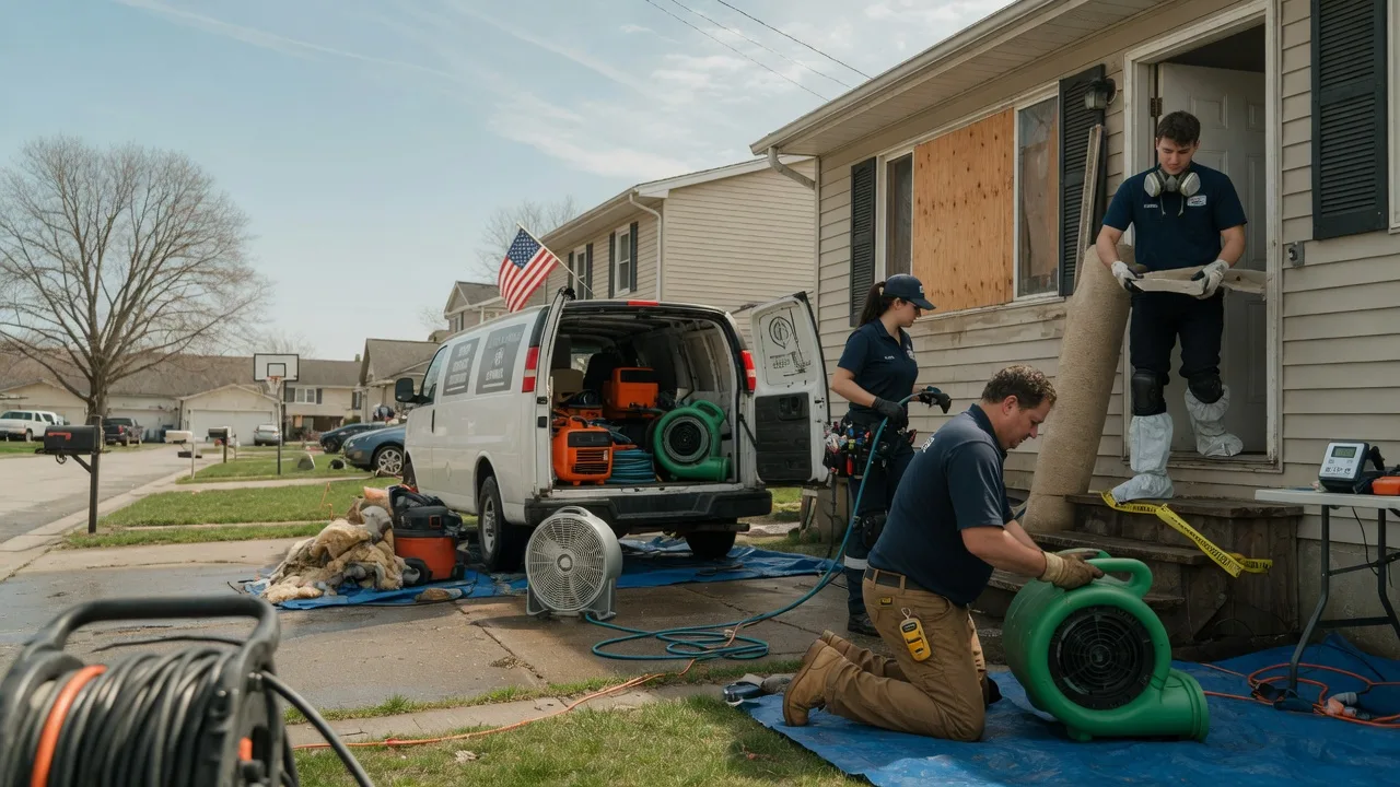 Water Damage Restoration in Hampton, IL near me